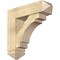 Ekena Millwork Merced Arts and Crafts Rough Sawn Bracket w/ Offset Brace, Douglas Fir, 8"W x 28"D x 28"H BKT0806X28X28MRC03RDF - alternate 1